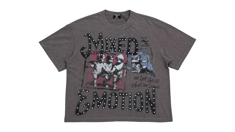 Mixed Emotion Friends Tee Grey