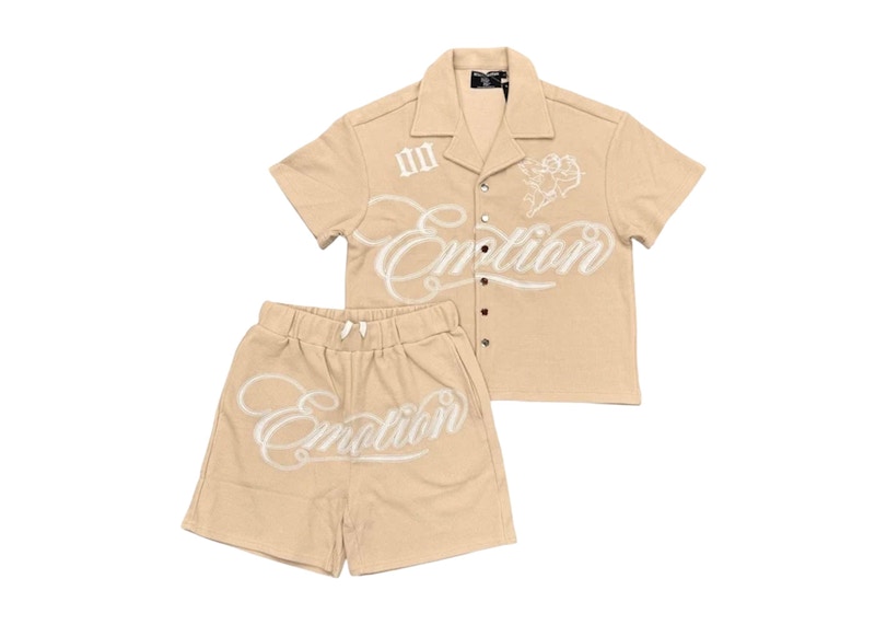 Mixed Emotion Signature Short Set Cream