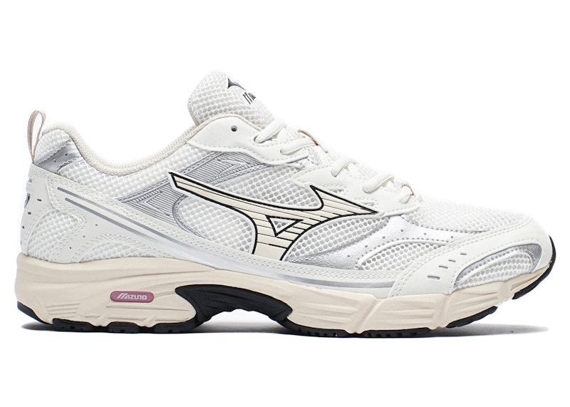 Pre-owned Mizuno Men's Mxr Retro Snow White Sneakers In Snow White/pristine/silver