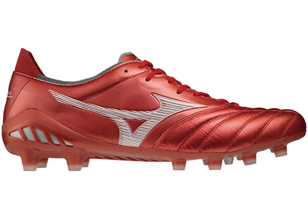 Pre-owned Mizuno Morelia Neo 3 Japan Passion Red Pack In High Risk Red/white/high Risk Red