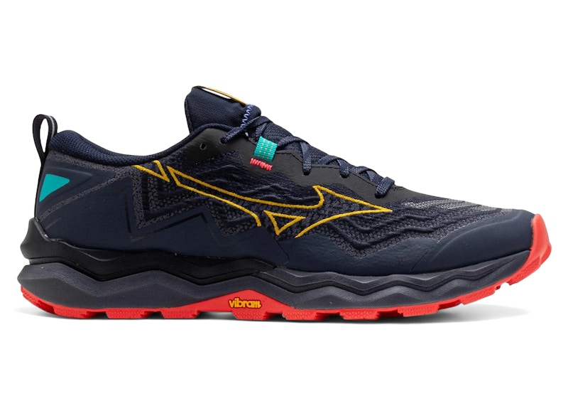 軽量タイプ【MIZUNO】MIZUNOBLUE/スタンド型（９型） Mizuno Wave Daichi 9 Trail Baritone Blue Citrus Men's