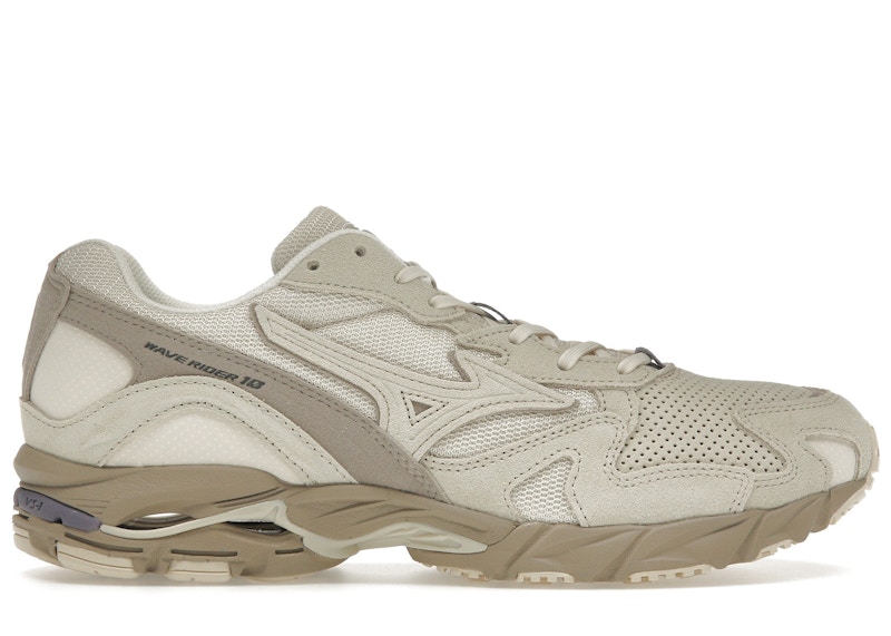 Pre-owned Mizuno Men's Wave Rider 10 Sneakers In Desert Sage/purple In Multi