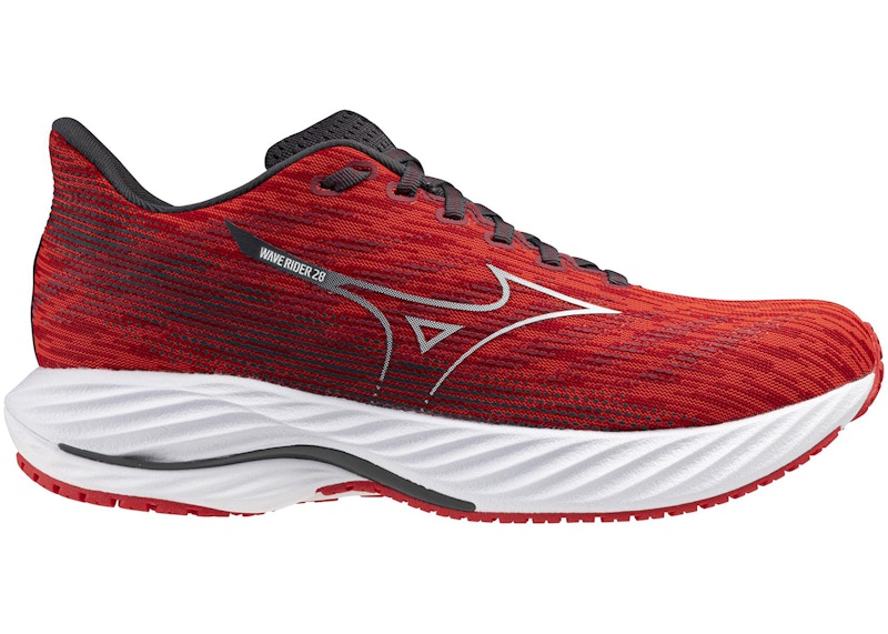 Mizuno Wave Rider 28 High Risk Red White 411456 1G00 TW