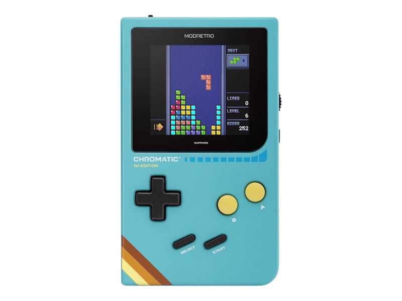 ModRetro Chromatic Tetris Bundle Handheld Console Wave