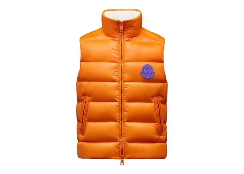 Orange moncler outlet vest