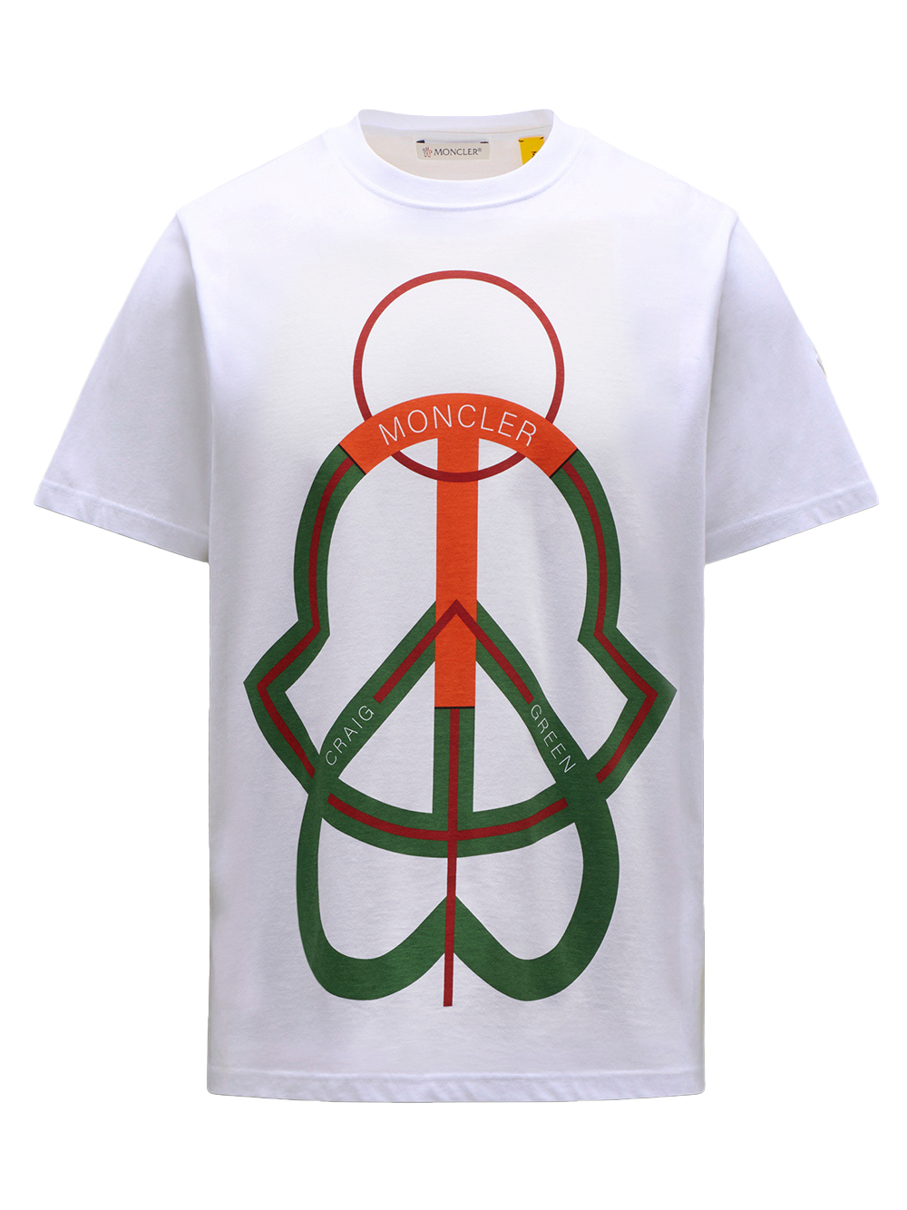 Moncler 5 Craig Green Logo Graphic Printed T-Shirt Silk White