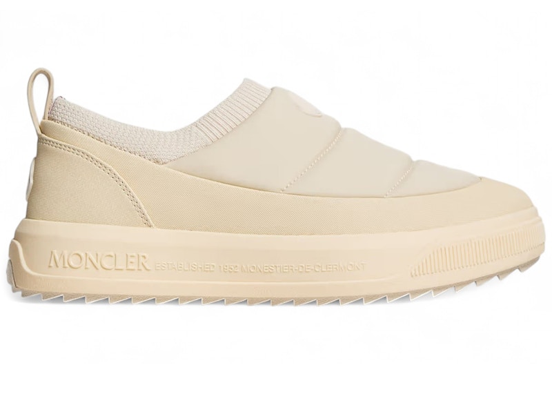 Pre-owned Moncler Active Slipon Sneakers (women's) In Light Beige In Sand