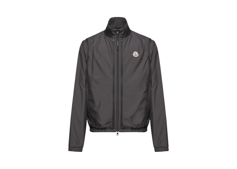 MONCLER ブラックジャケット チェーンディテール MONCLER ブラックジャケット チェーンディテール 【公式通販】