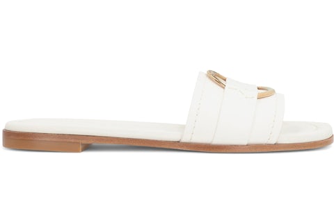 Moncler Bell Ciabatte in pelle Bianco (donna) J1 09B 4C00160