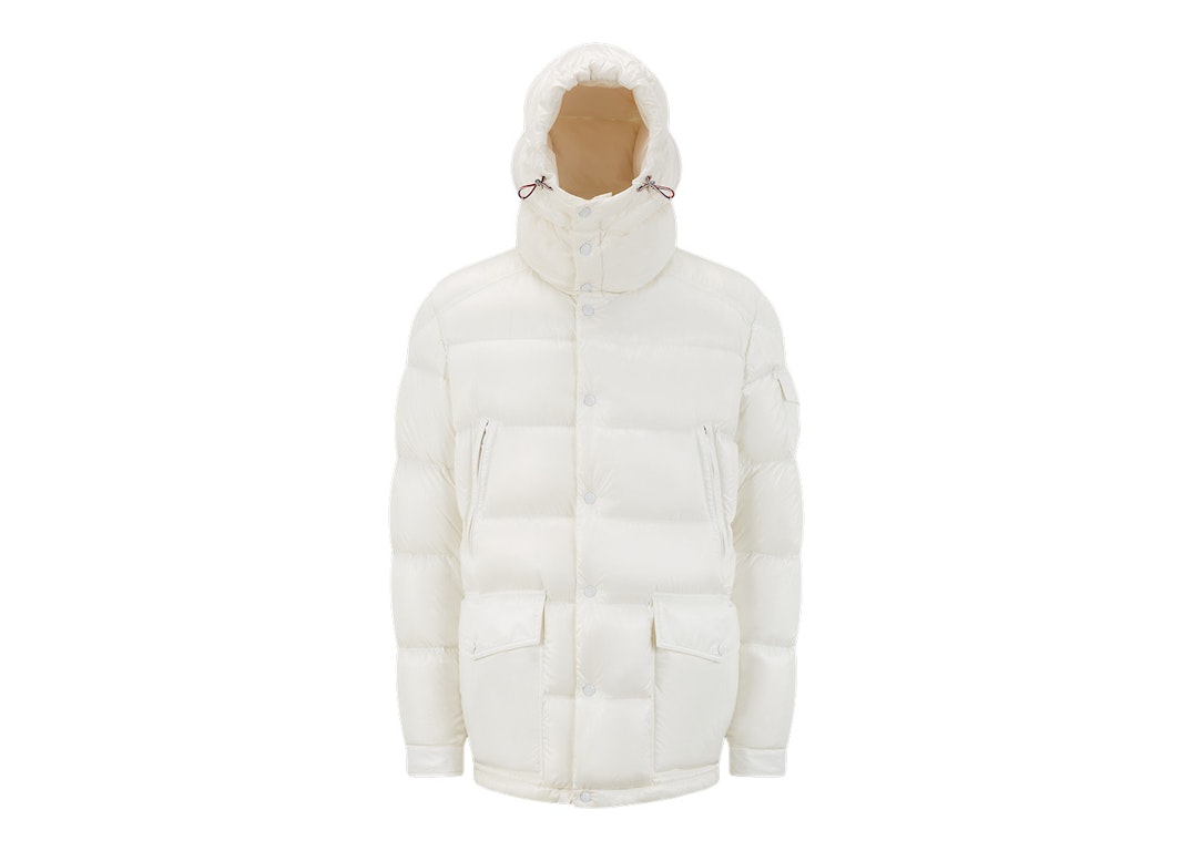 Pre-owned Moncler Chiablese Short Down Jacket Milk White