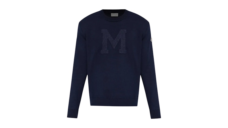 Moncler Crew Neck Top Obsidian Blue
