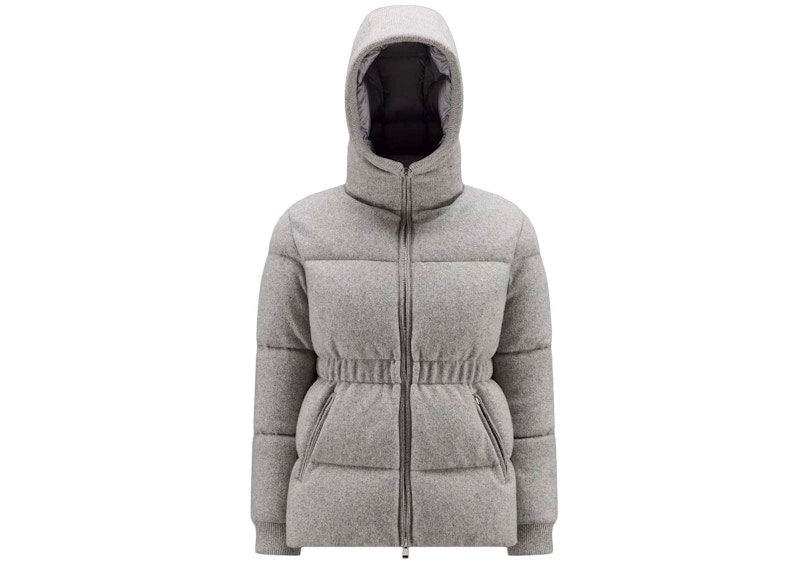 Moncler Daval Short Down Jacket Melane Light Gray