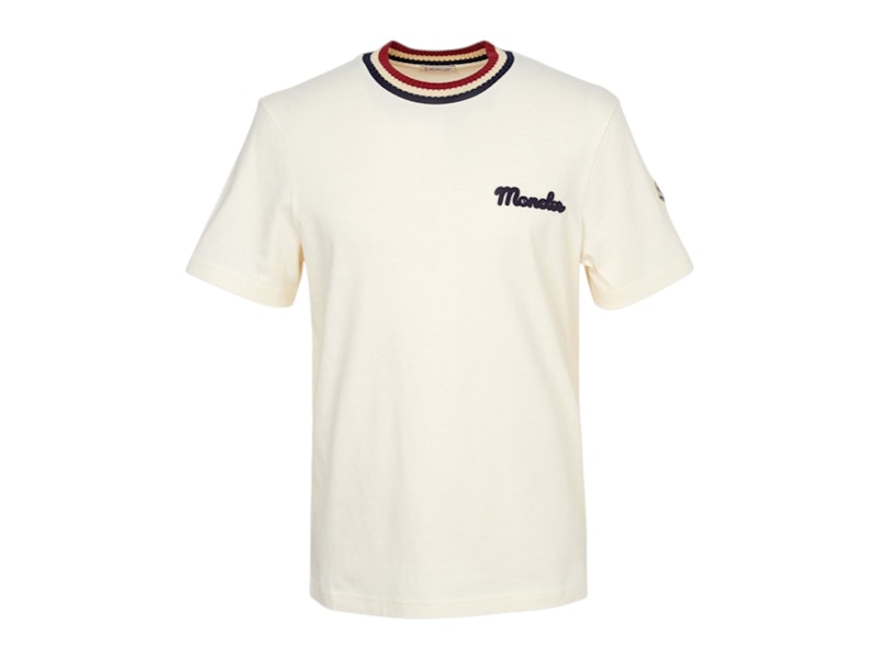 ★【MONCLER】T-shirt con logo ricamato in cotone★Tシャツ T-shirt con logo ricamato MONCLER Kids Rosa | Grifo210