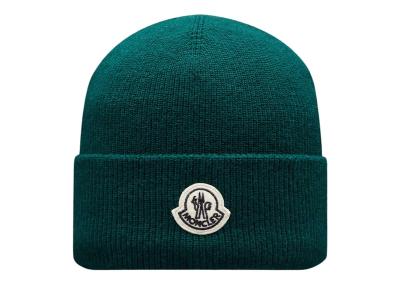 Green hotsell moncler beanie