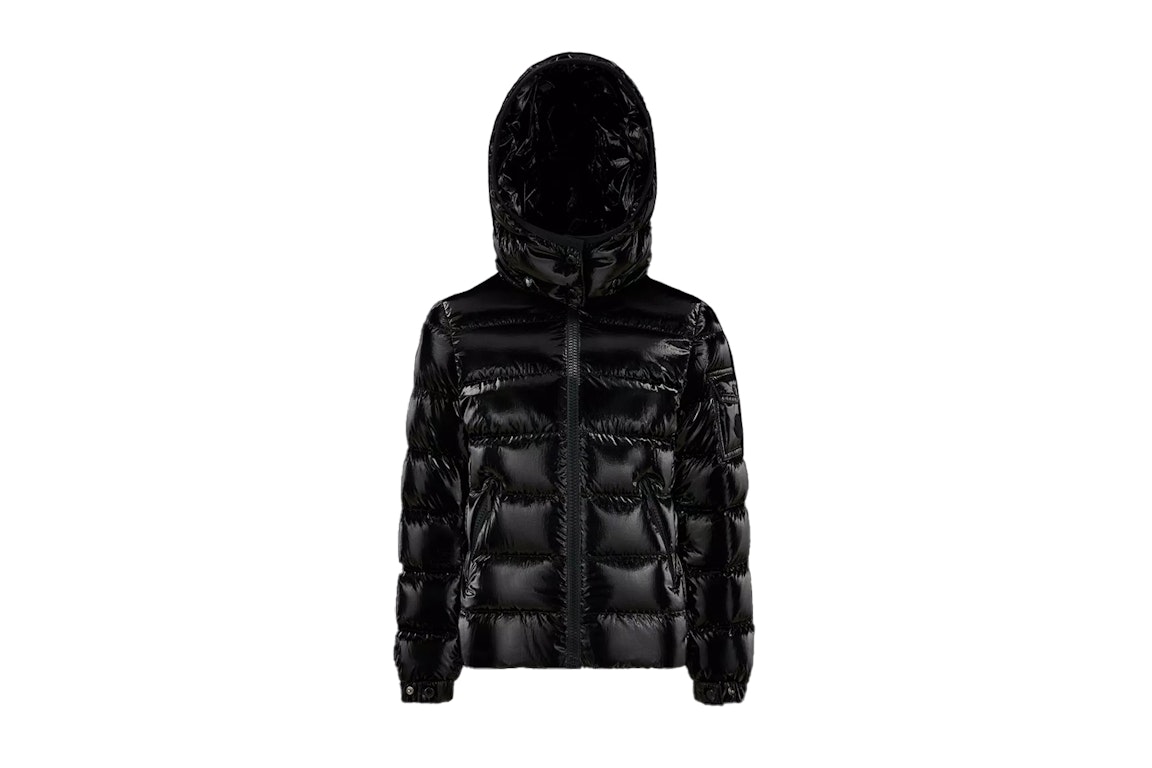 Pre-owned Moncler Girl's Bady Short Down 4-14 Years Jacket Black