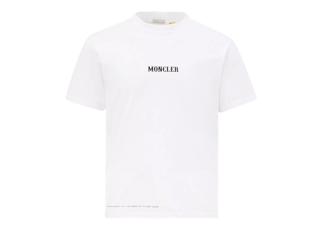 Pre-owned Moncler Hiroshi Fujiwara X Fragment Circus Motif T-shirt Optical White