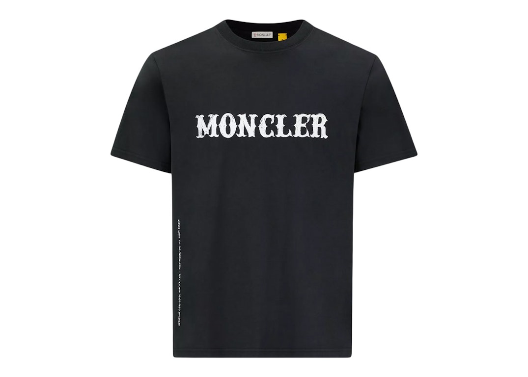Pre-owned Moncler Hiroshi Fujiwara X Fragment Logo T-shirt Black