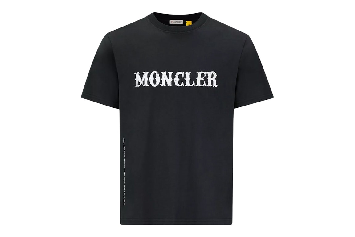 Pre-owned Moncler Hiroshi Fujiwara X Fragment Logo T-shirt Black