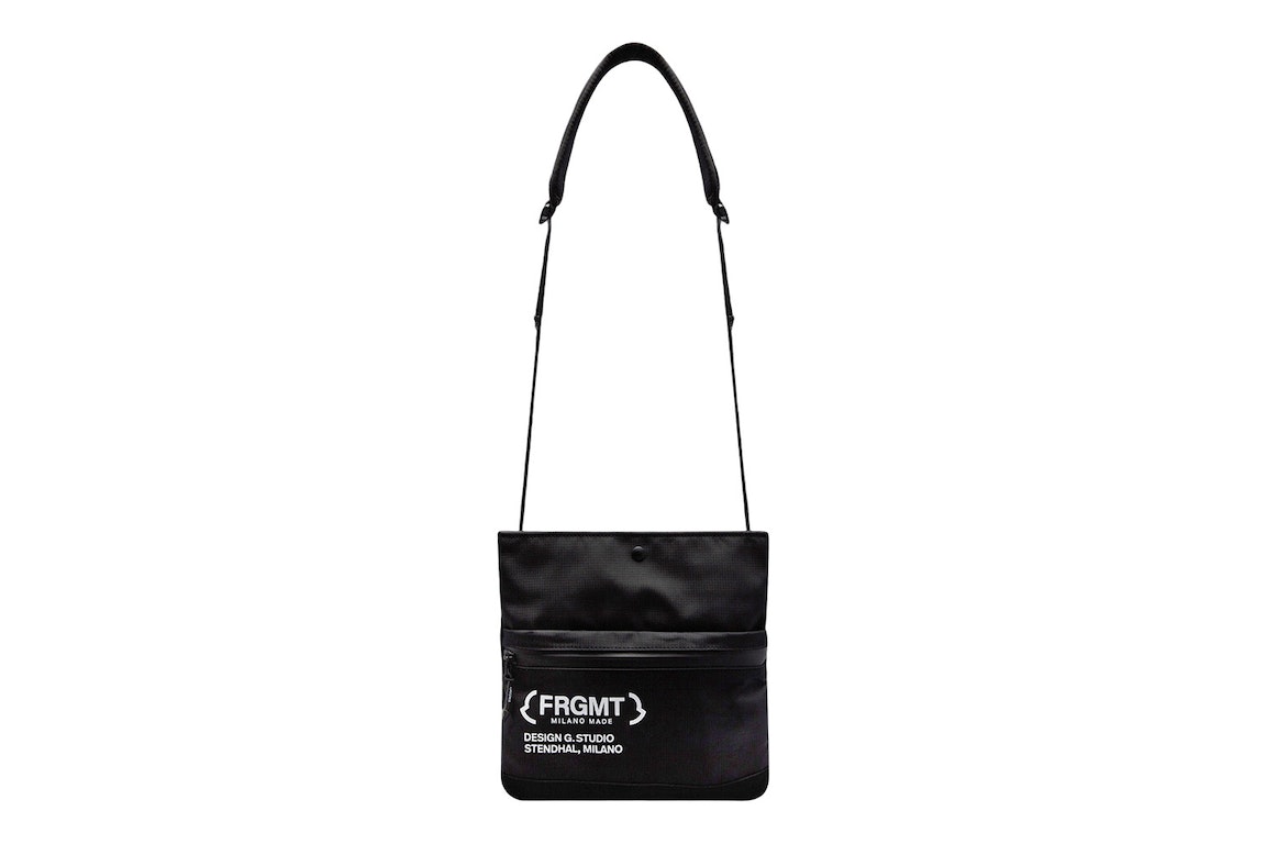 Pre-owned Moncler Hiroshi Fujiwara X Fragment Sacoche Crossbody Bag Black