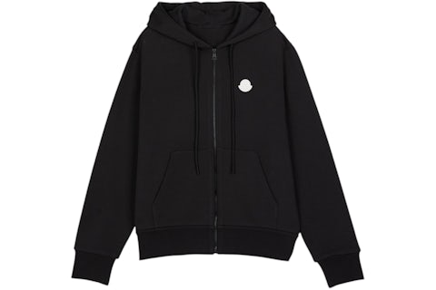 Sweatshirt zippé à capuche Moncler anthracite Homme de la