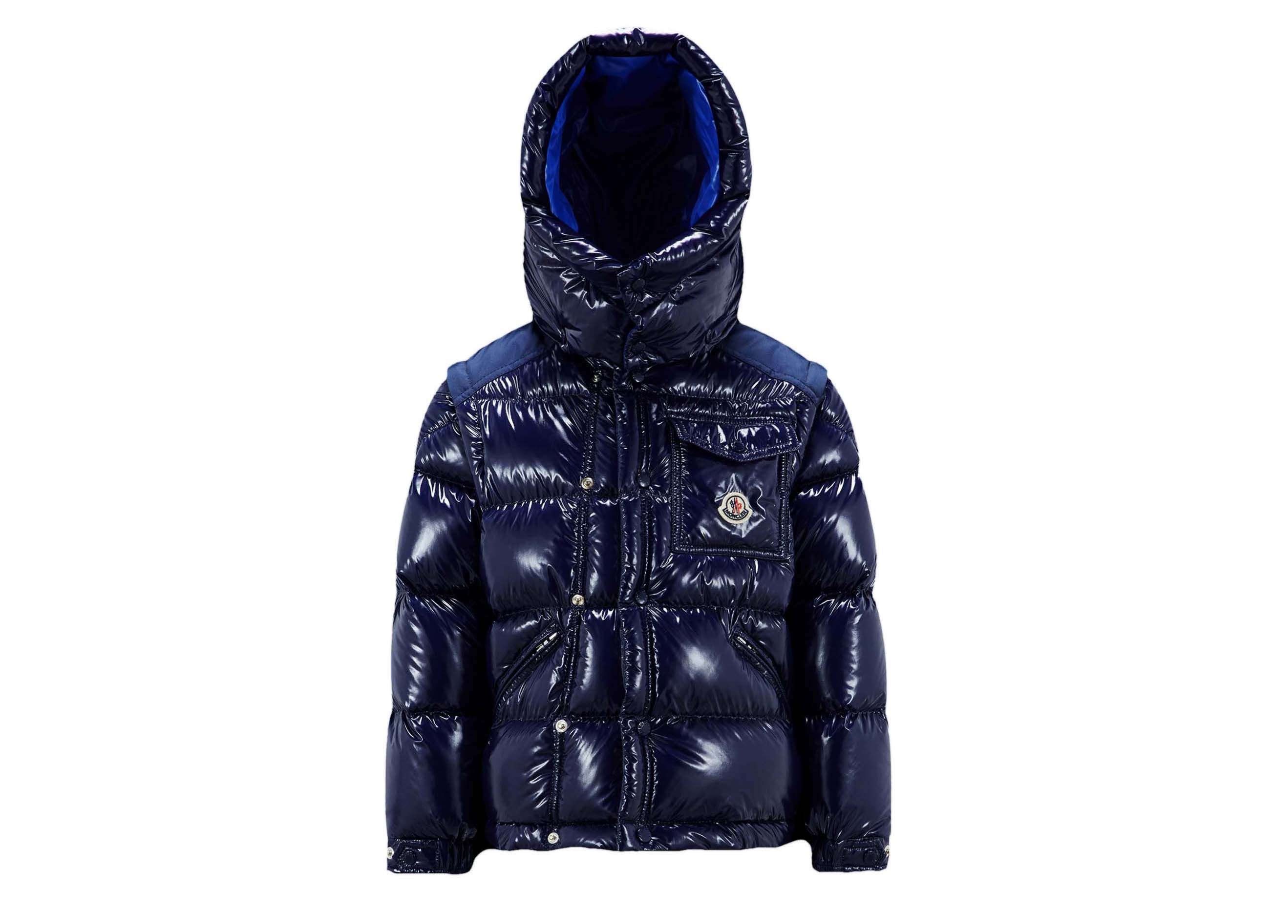 Moncler Karakorum Ripstop Child Short Down Jacket Blue  (I29541A00113596077A9)