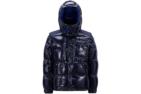 Moncler Karakorum Ripstop Short Down Jacket Blue