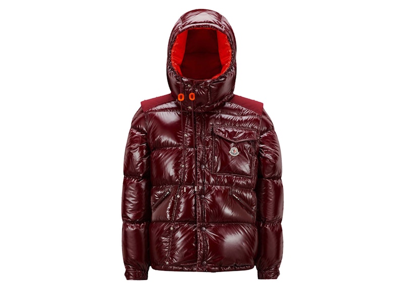 Burgundy moncler deals jacket