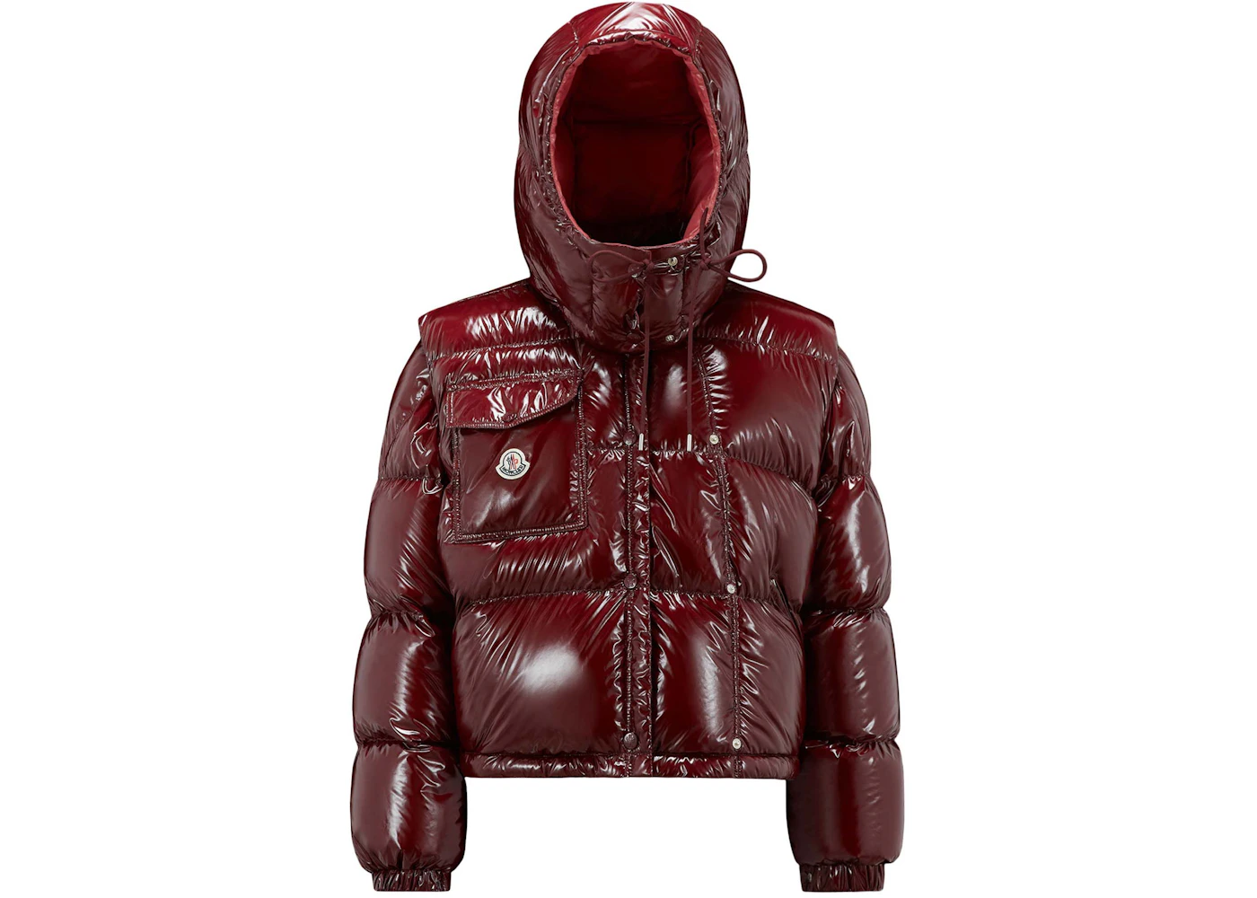 Moncler Karakorum Ripstop Short Down Jacket Burgundy ...