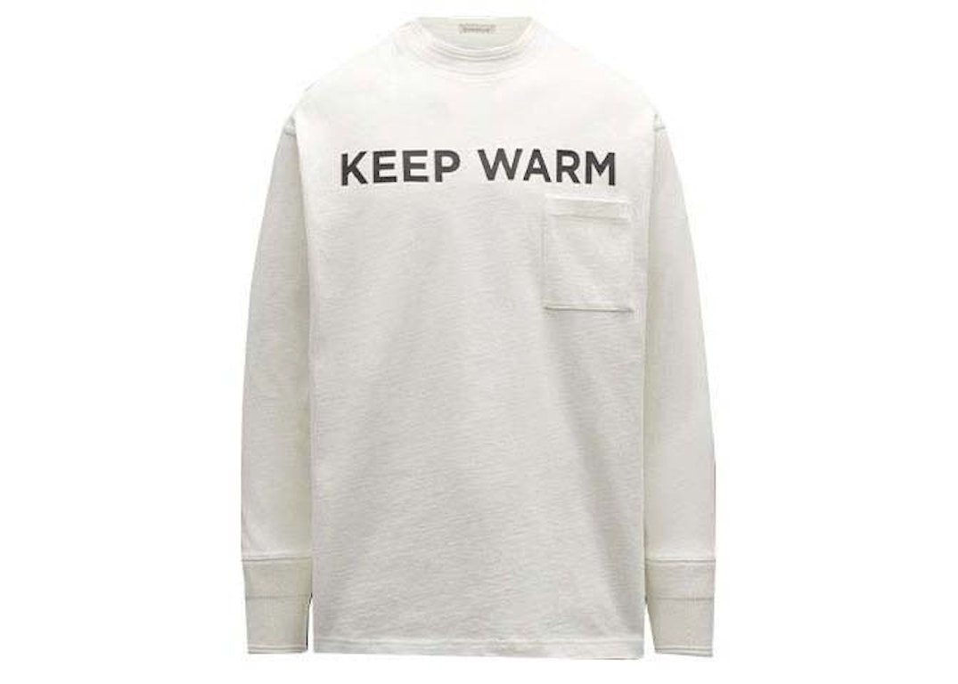Pre-owned Moncler Keep Warm Sweatshirt White