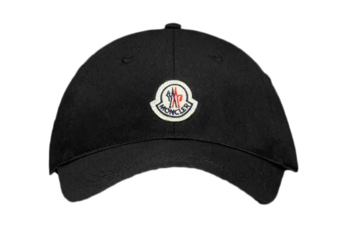 Pre-owned Moncler Logo Baseball Cap Black