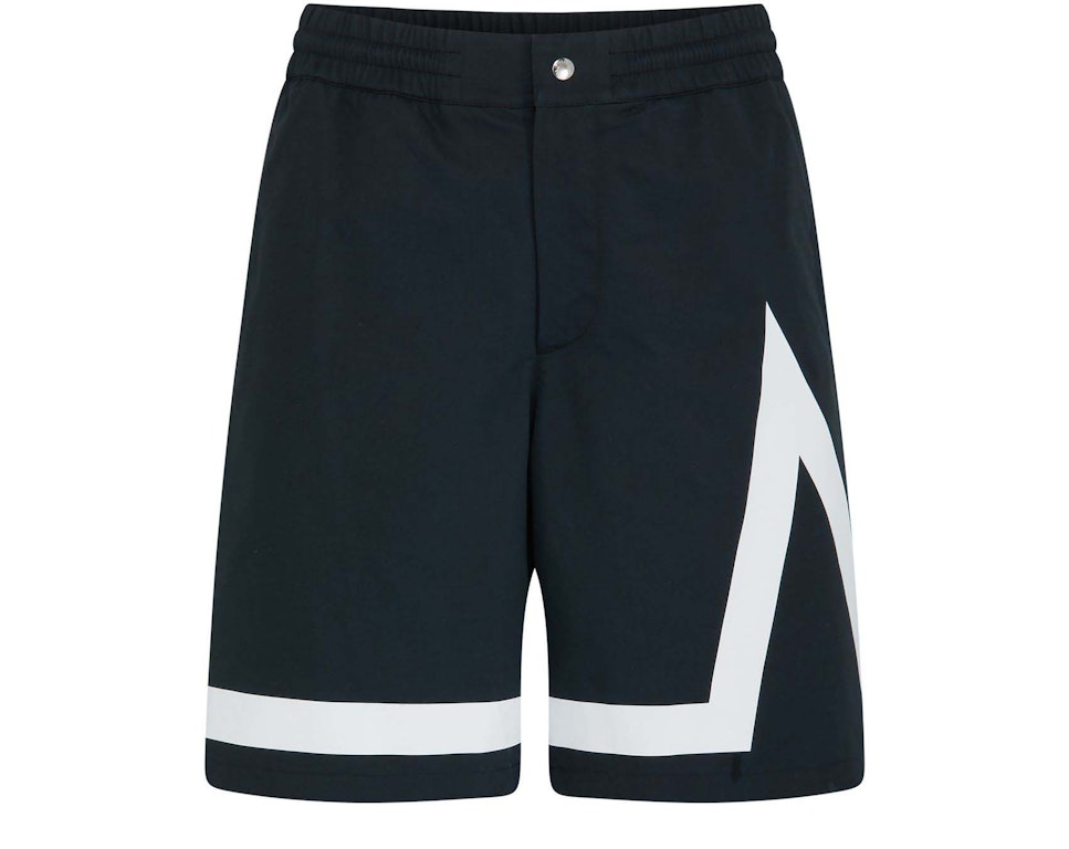 Pre-owned Moncler Logo Bermuda Shorts Black