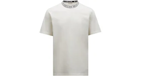 Moncler Logo Collar T-Shirt Off White