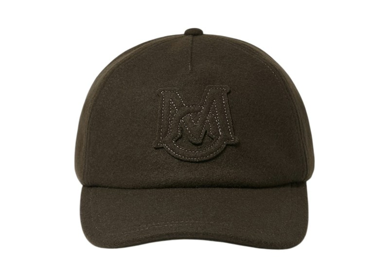Moncler Logo-Embroidered Cap Khaki