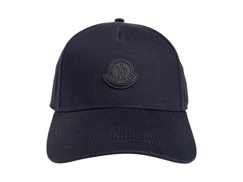 【送料&関税込】Moncler Logo Patch Baseball Cap Moncler Logo Patch Baseball Cap Black Men's - US