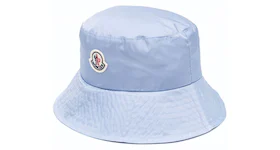 Moncler Logo Patch Bucket Hat Blue