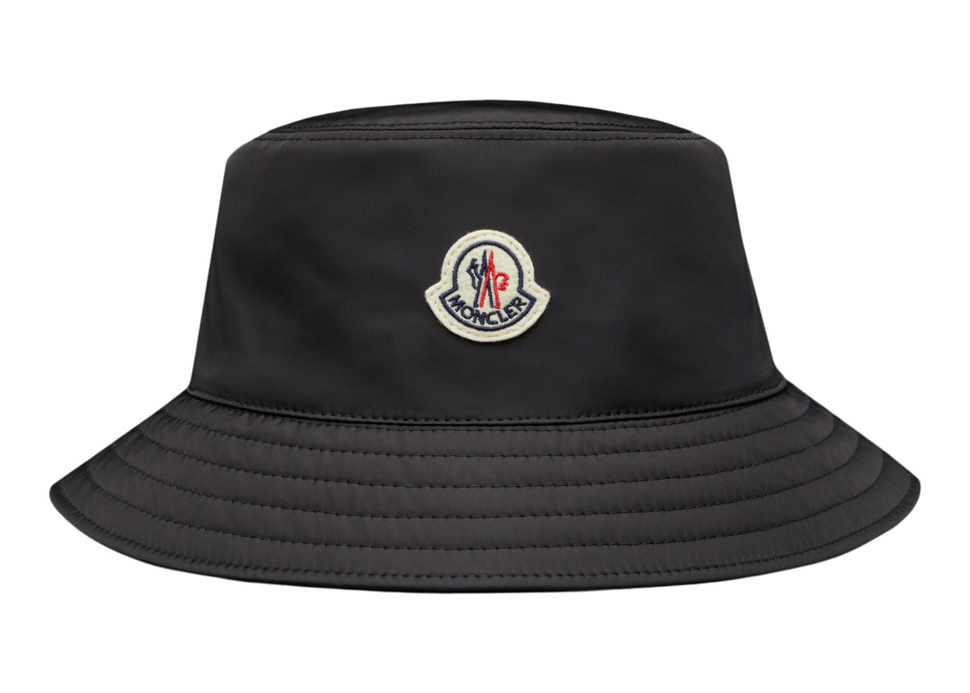 Moncler Logo Patch Rainwear Bucket Hat Black Men's - US