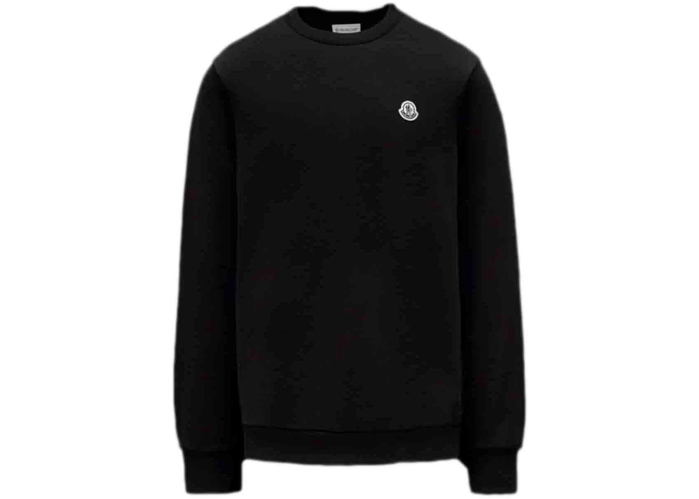 Moncler Logo Patch Sweatshirt Black - GB