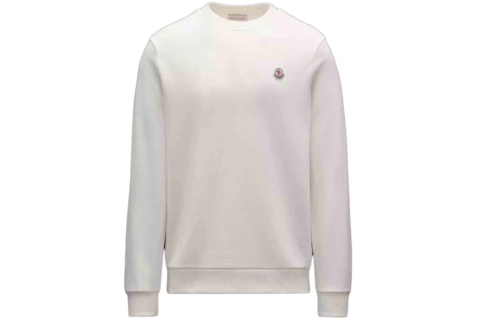 Moncler Logo Patch Sweatshirt Silk White