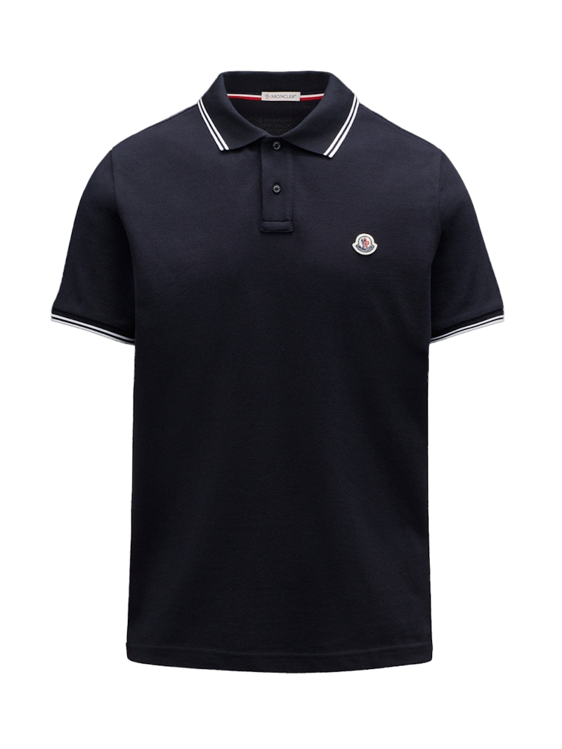 White moncler polo t 2024 shirt