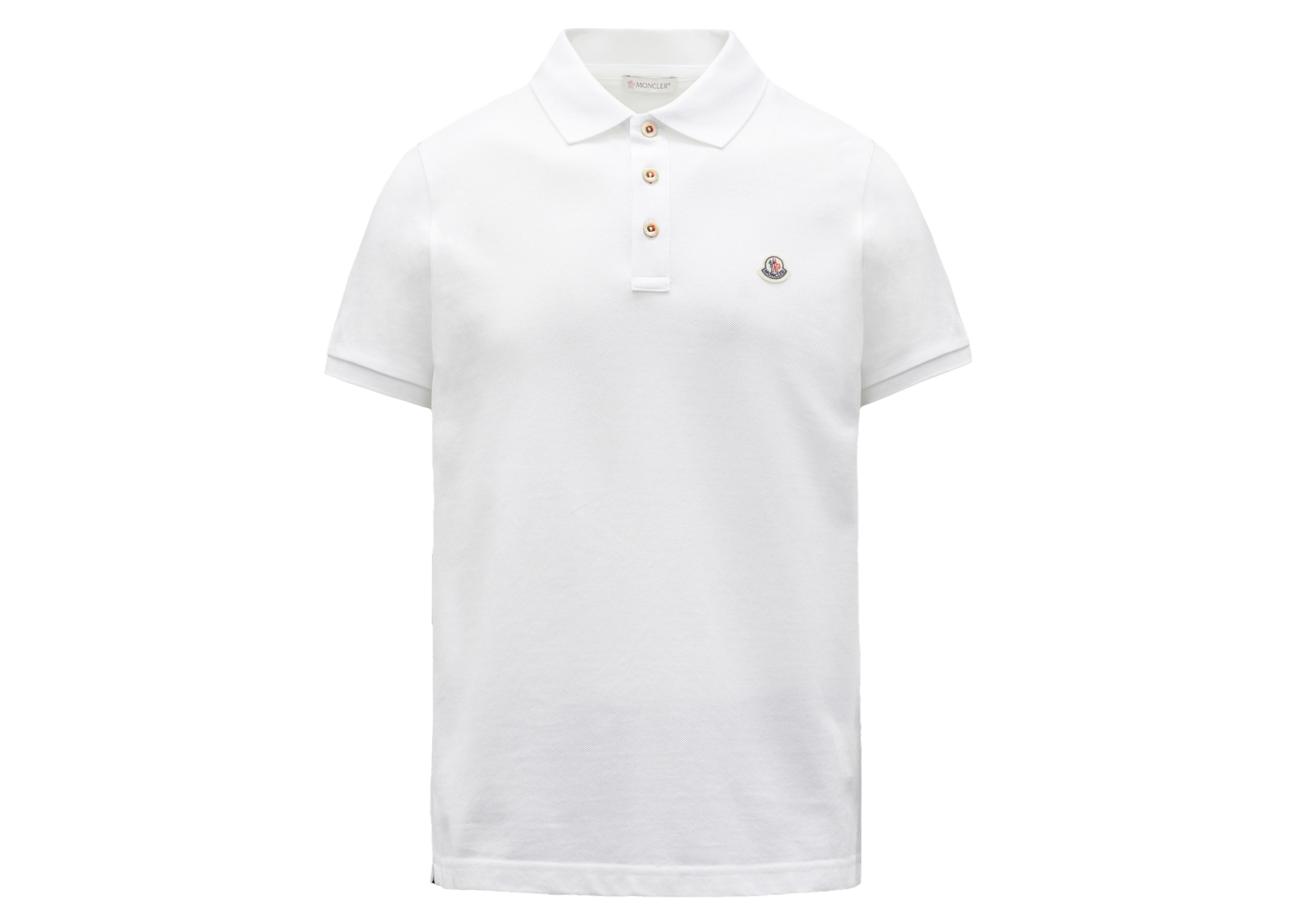 Moncler Logo Polo Shirt Optical White Men's - SS23 - US