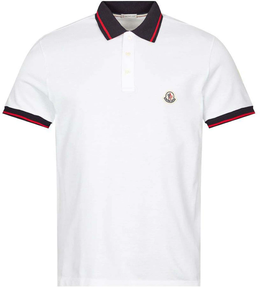 Moncler Logo Poloshirt White Men's - US