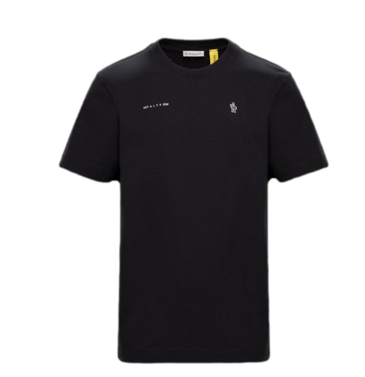 Pre-owned Moncler Logo Print Oversized T-shirt Black