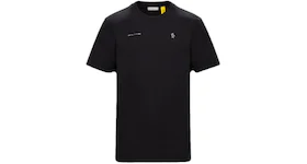 Moncler Logo Print Oversized T-shirt Black