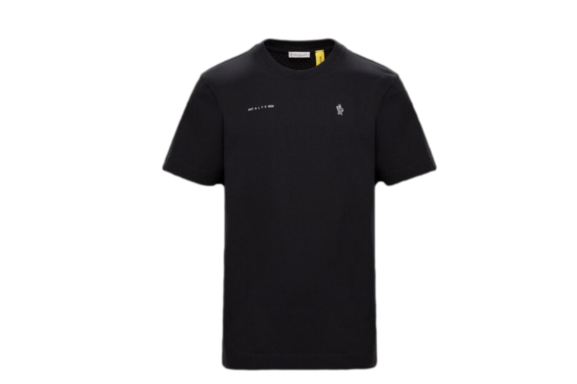 Pre-owned Moncler Logo Print Oversized T-shirt Black