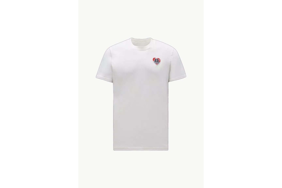 Pre-owned Moncler Logo T-shirt White