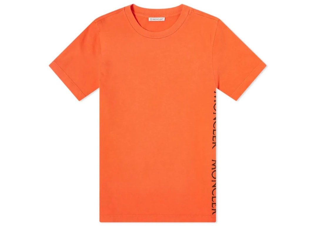 Pre-owned Moncler Logo T-shirt Orange