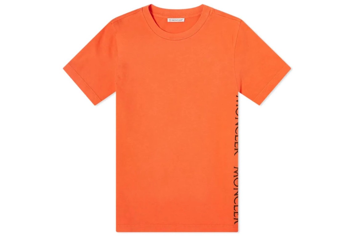 Pre-owned Moncler Logo T-shirt Orange