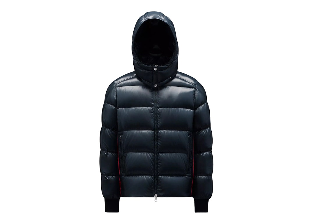 Pre-owned Moncler Lunetiere Short Down Jacket Navy Blue