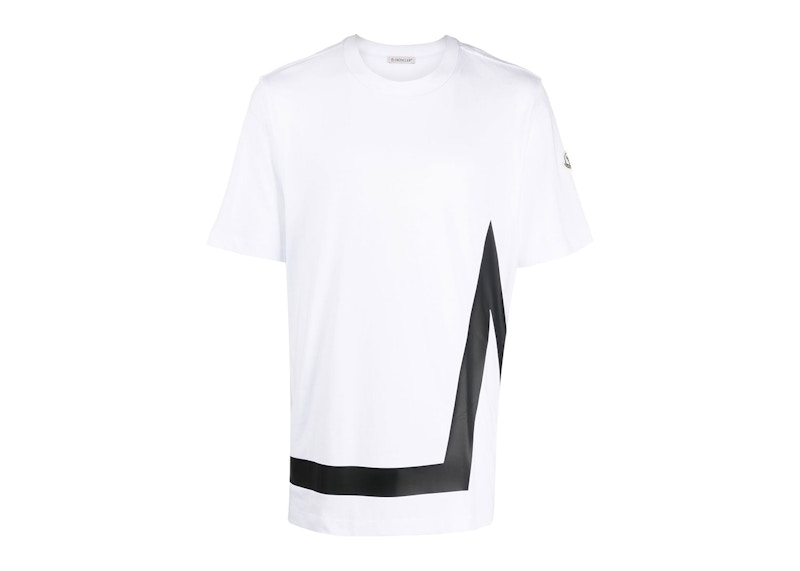 Pre-owned Moncler Men's  M' Motif T-shirt In Optical White