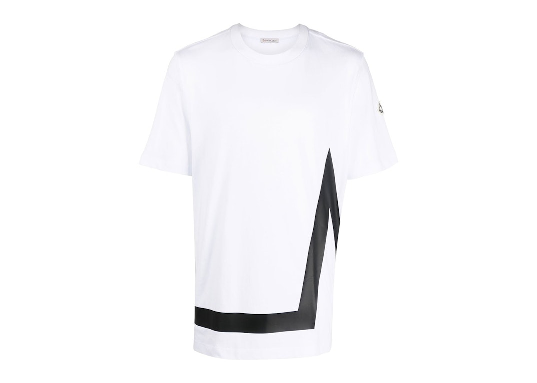 Pre-owned Moncler M' Motif T-shirt Optical White
